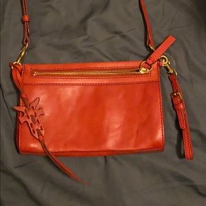 Frye Red Crossbody/Wristlet NWOT